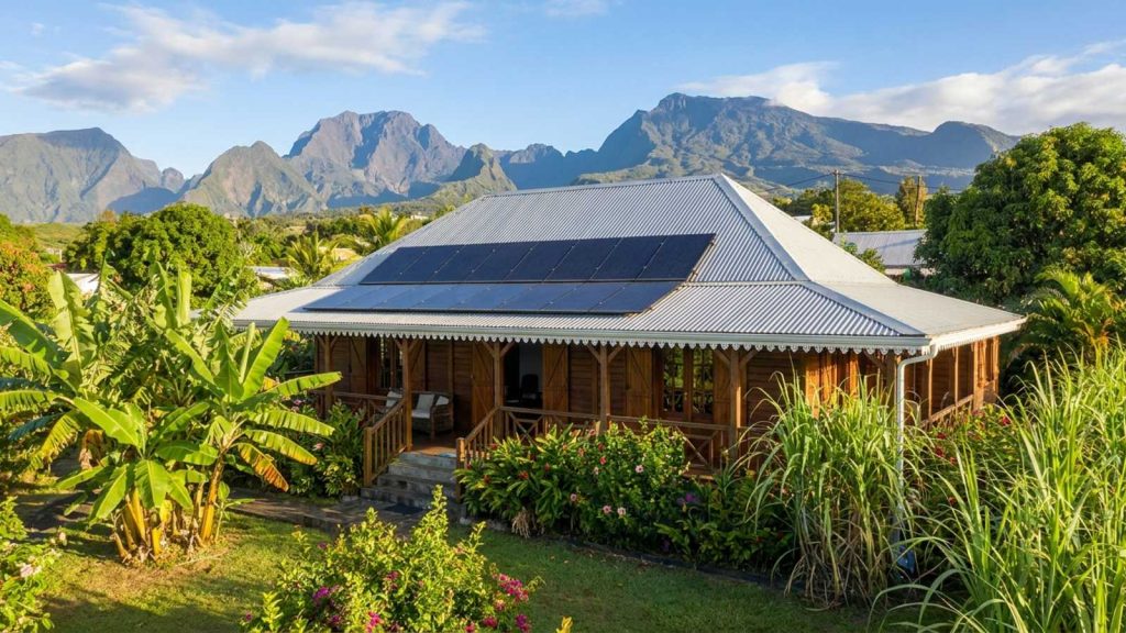 Raccordement panneaux solaires à La Réunion