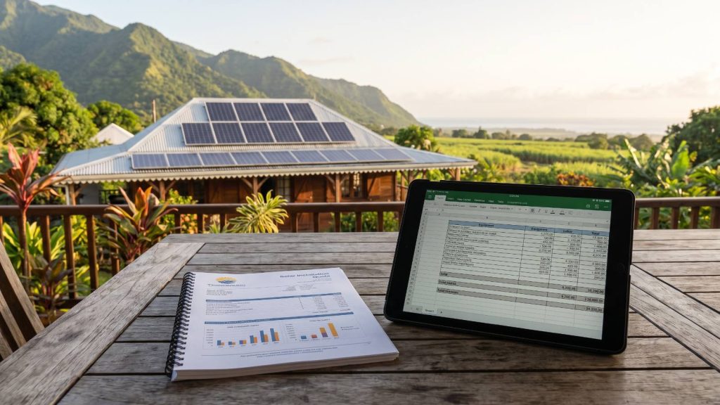 devis panneaux solaires Réunion